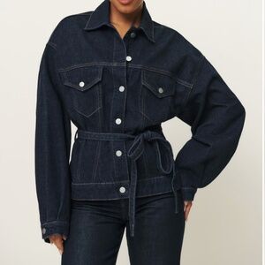 Reformation | Luna Belted Denim Jacket | Ondine - XS